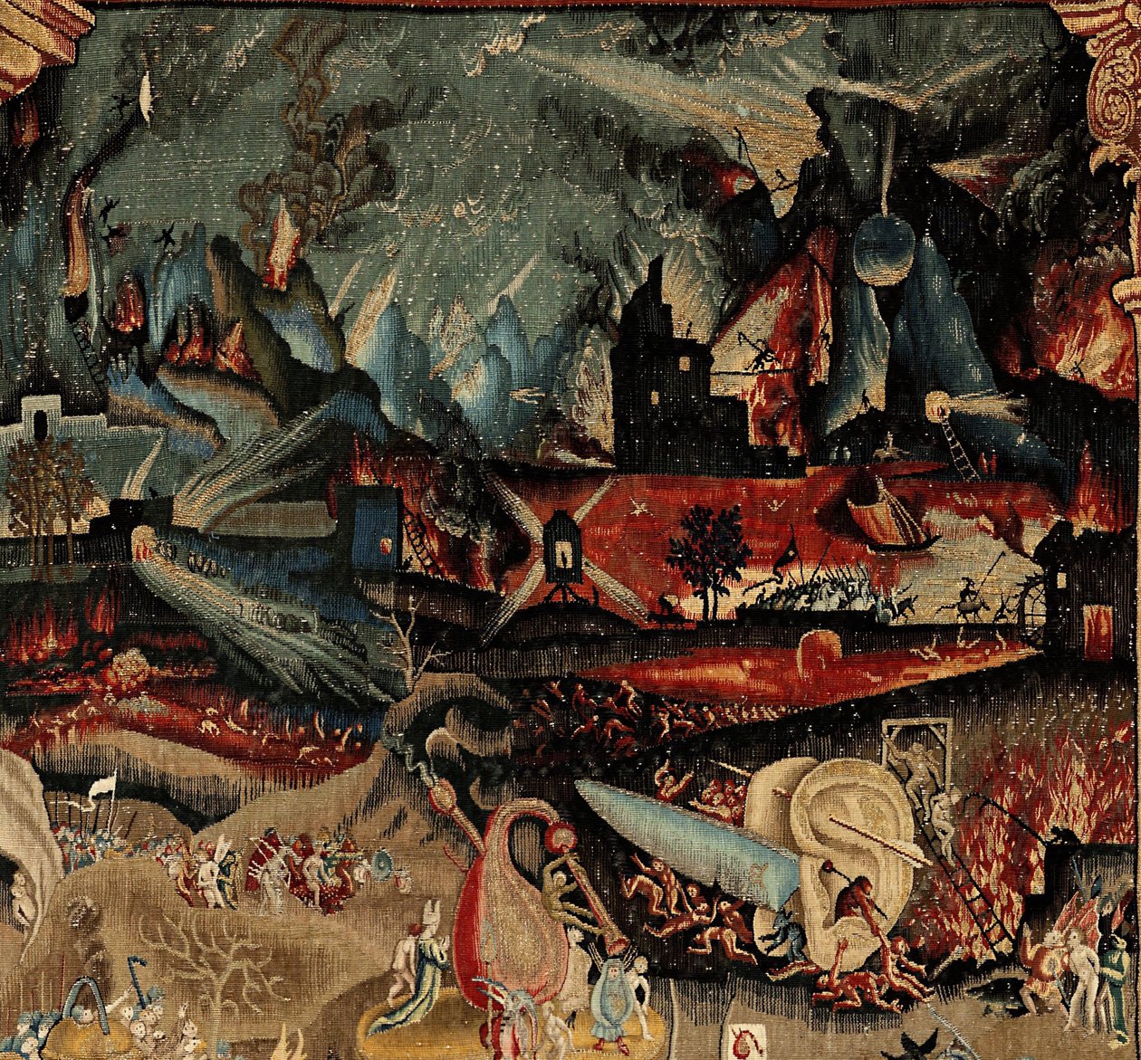 Ogród rozkoszy ziemskich. ok. 1560 (gobelin) autorstwa Hieronymus (after) Bosch