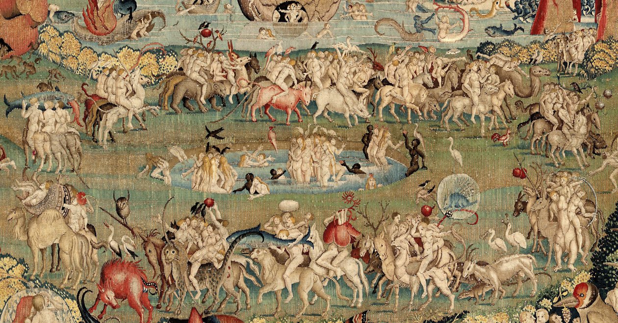 Ogród rozkoszy ziemskich. ok. 1560 (gobelin) autorstwa Hieronymus (after) Bosch