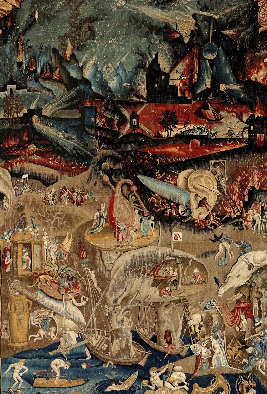 Ogród rozkoszy ziemskich. ok. 1560 (gobelin) autorstwa Hieronymus (after) Bosch
