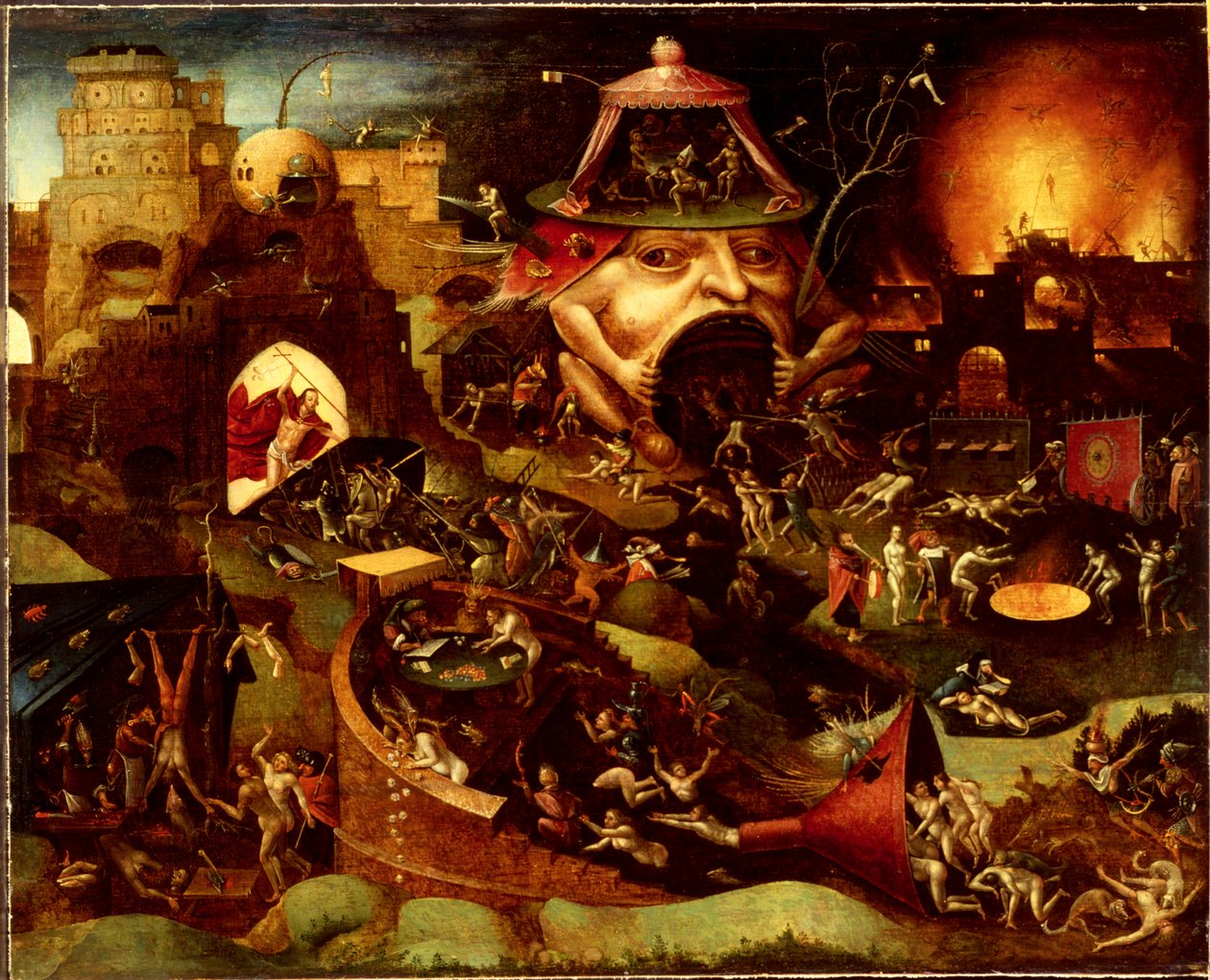 Chrystus w zawieszeniu, ok. 1575 (olej na drewnie) autorstwa Hieronymus (follower of) Bosch