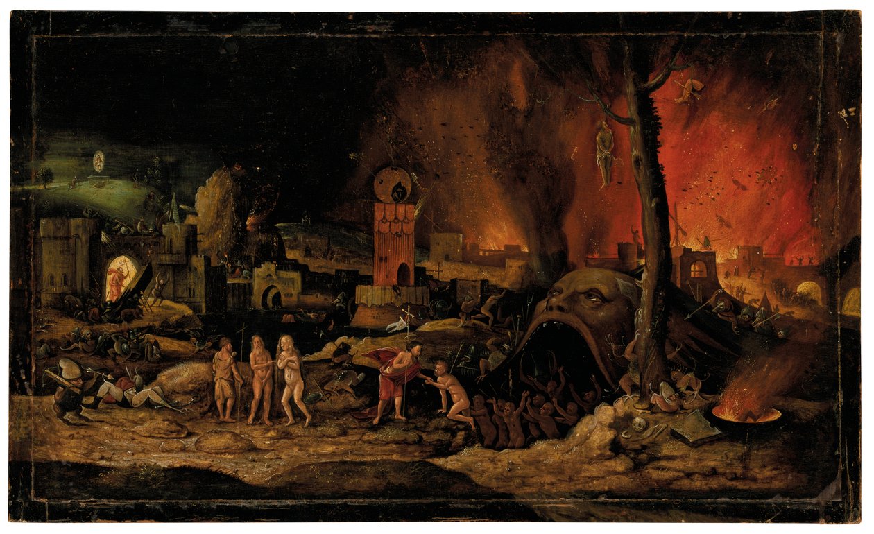 Harrowing piekła autorstwa Hieronymus (follower of) Bosch