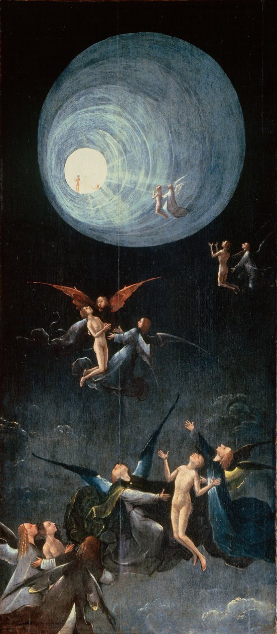 Wzniesienie błogosławionych autorstwa Hieronymus Bosch