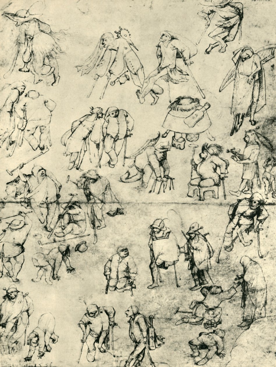 Żebracy, XV-XVI w., 1943 autorstwa Hieronymus Bosch