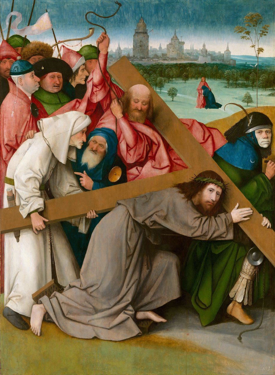 Chrystus dźwigający krzyż, c. 1500. autorstwa Hieronymus Bosch