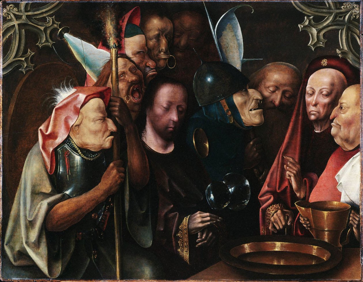 Chrystus przed Poncjuszem Piłatem autorstwa Hieronymus Bosch