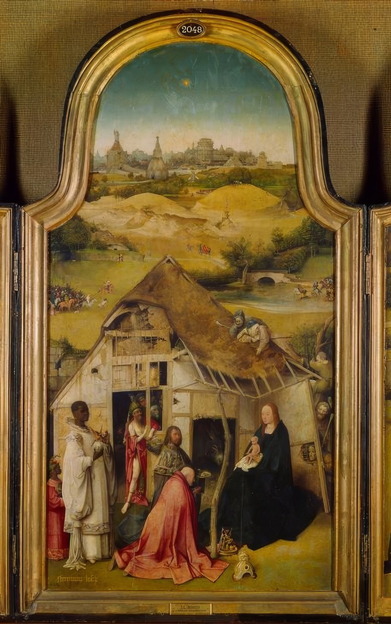 Adoracja Trzech Króli autorstwa Hieronymus Bosch