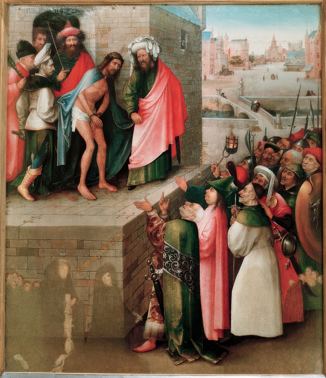 Przedstawienie Chrystusa ludowi autorstwa Hieronymus Bosch