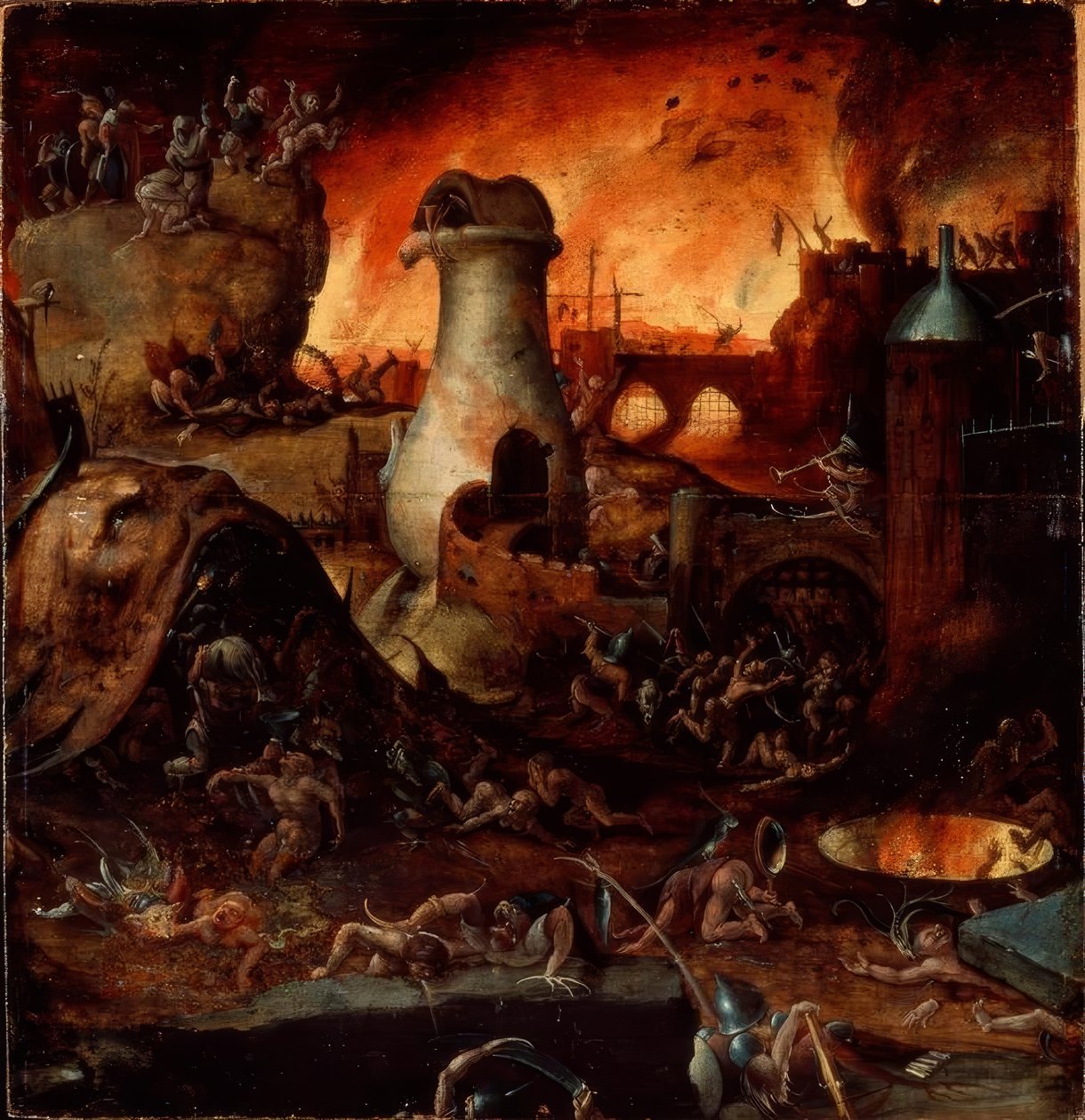 Piekło autorstwa Hieronymus Bosch