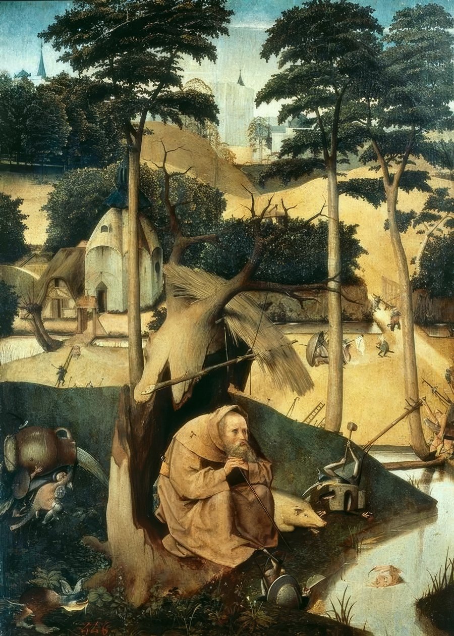Kuszenie świętego Antoniego autorstwa Hieronymus Bosch