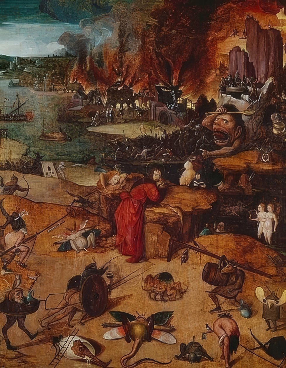 Pokusa św. Antoniego autorstwa Hieronymus Bosch