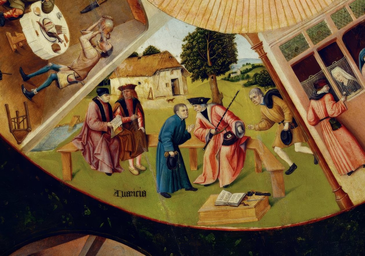 Siedem głównych grzechów i cztery ostatnie rzeczy autorstwa Hieronymus Bosch