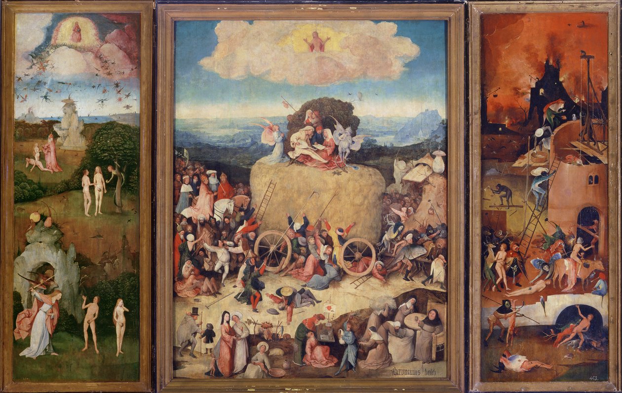Haywain, 1515 (patrz także 37911) autorstwa Hieronymus Bosch