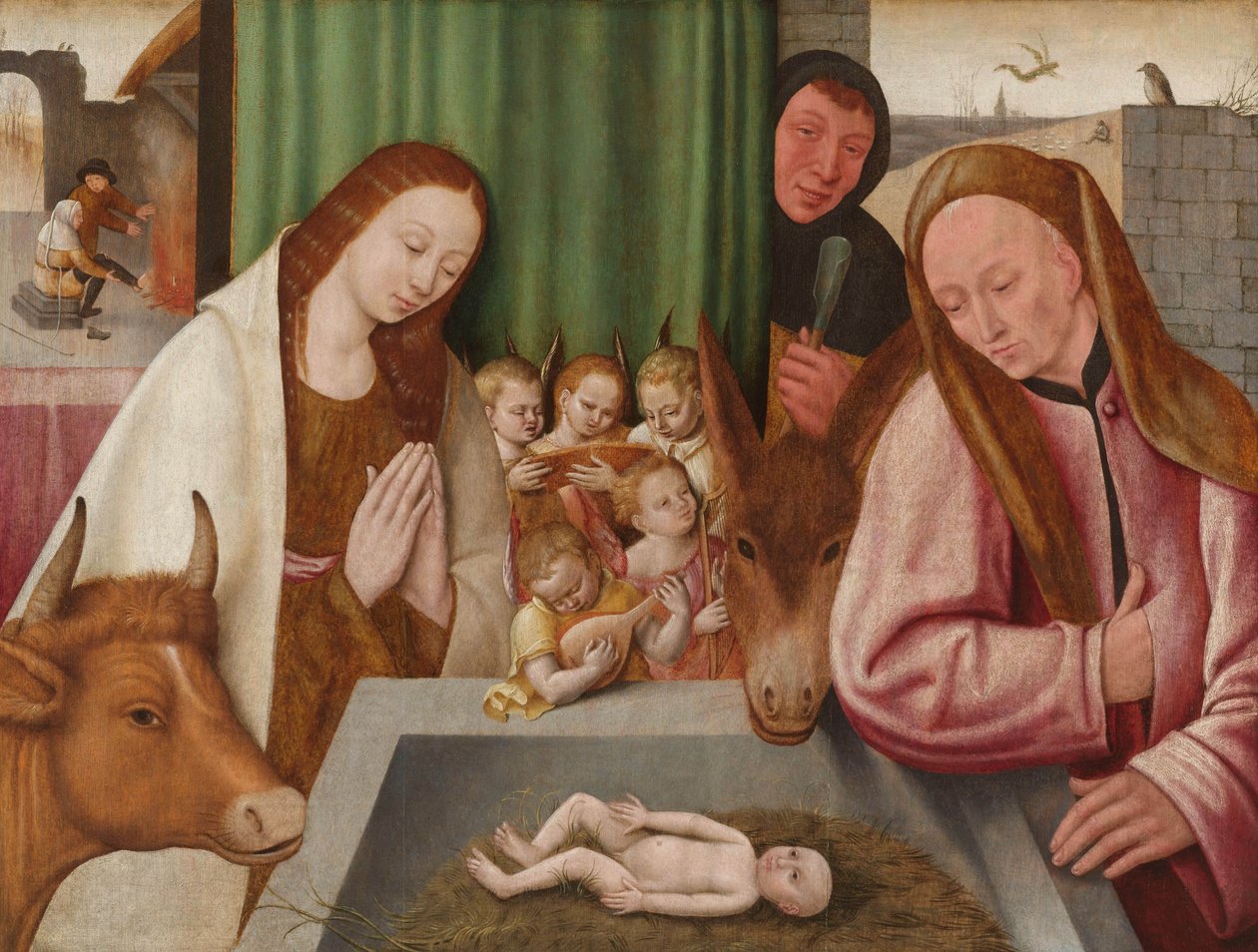 Narodzenia, ok. 1550-1600 autorstwa Hieronymus Bosch