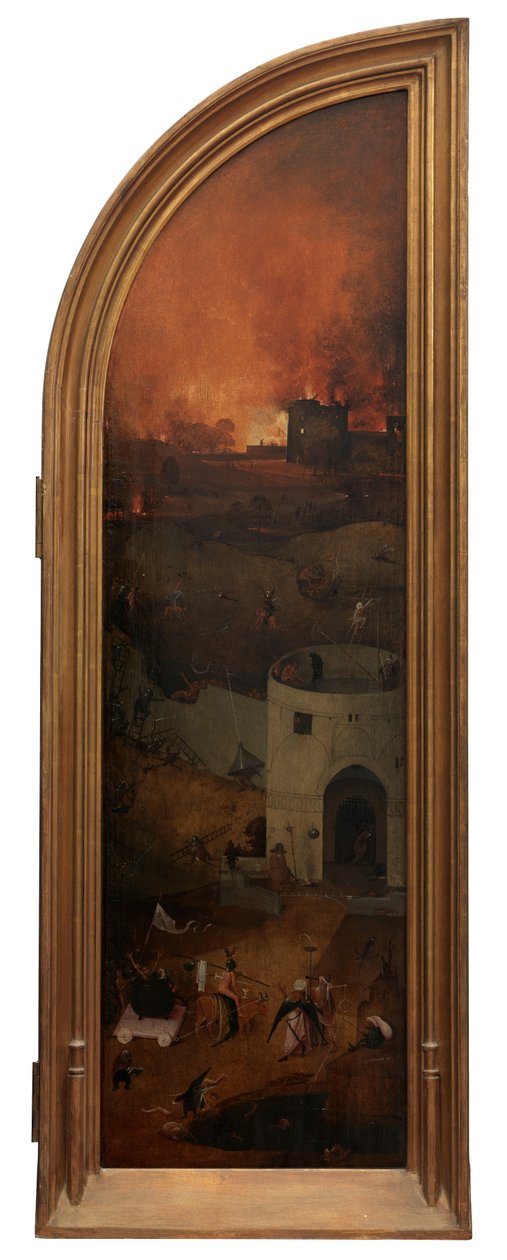 Prawy panel Sądu Ostatecznego (olej na panelu) autorstwa Hieronymus Bosch