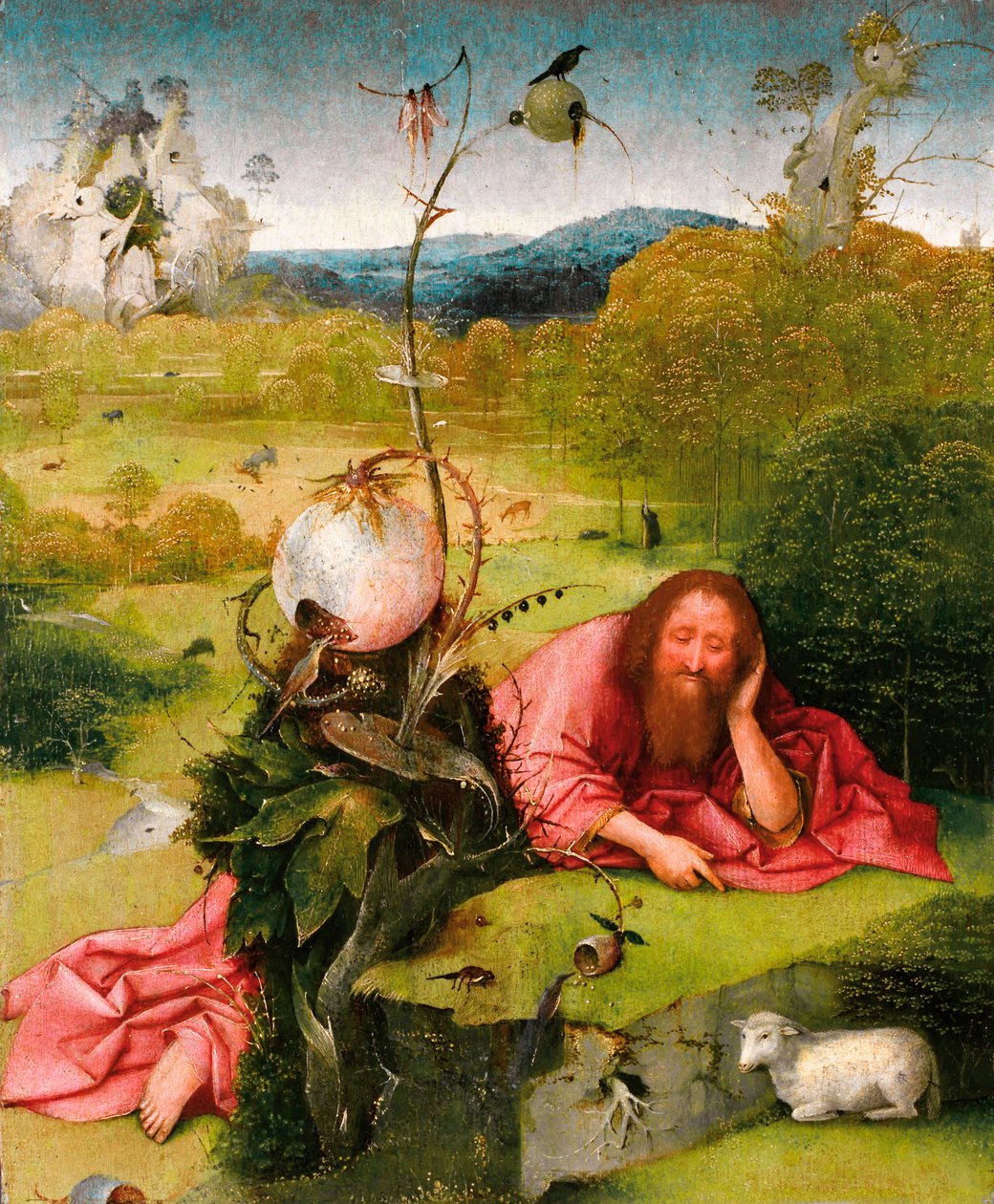 Święty Jan Chrzciciel na pustyni, koniec XV wieku. autorstwa Hieronymus Bosch
