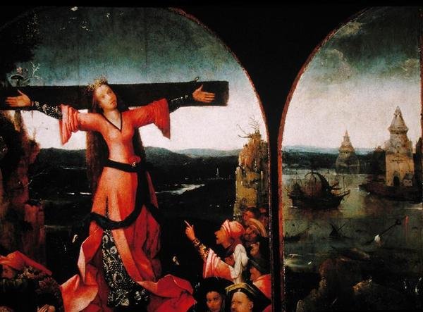 Tryptyk Św. Liberata (olej na płycie) (detal z 165417) autorstwa Hieronymus Bosch