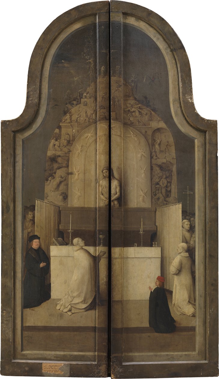Adoracja Królów. Tryptyk, rewers autorstwa Hieronymus Bosch