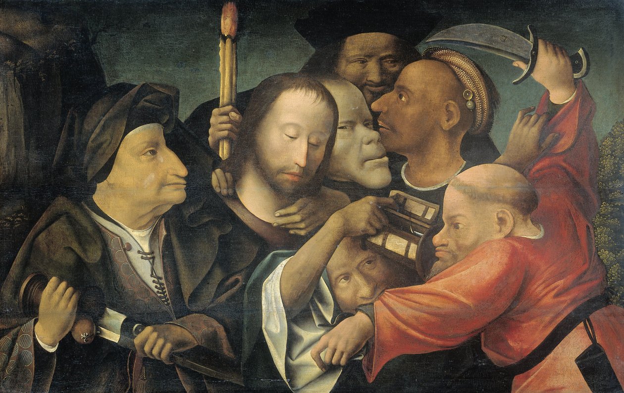 Aresztowanie Chrystusa, c. 1530-50 autorstwa Hieronymus Bosch