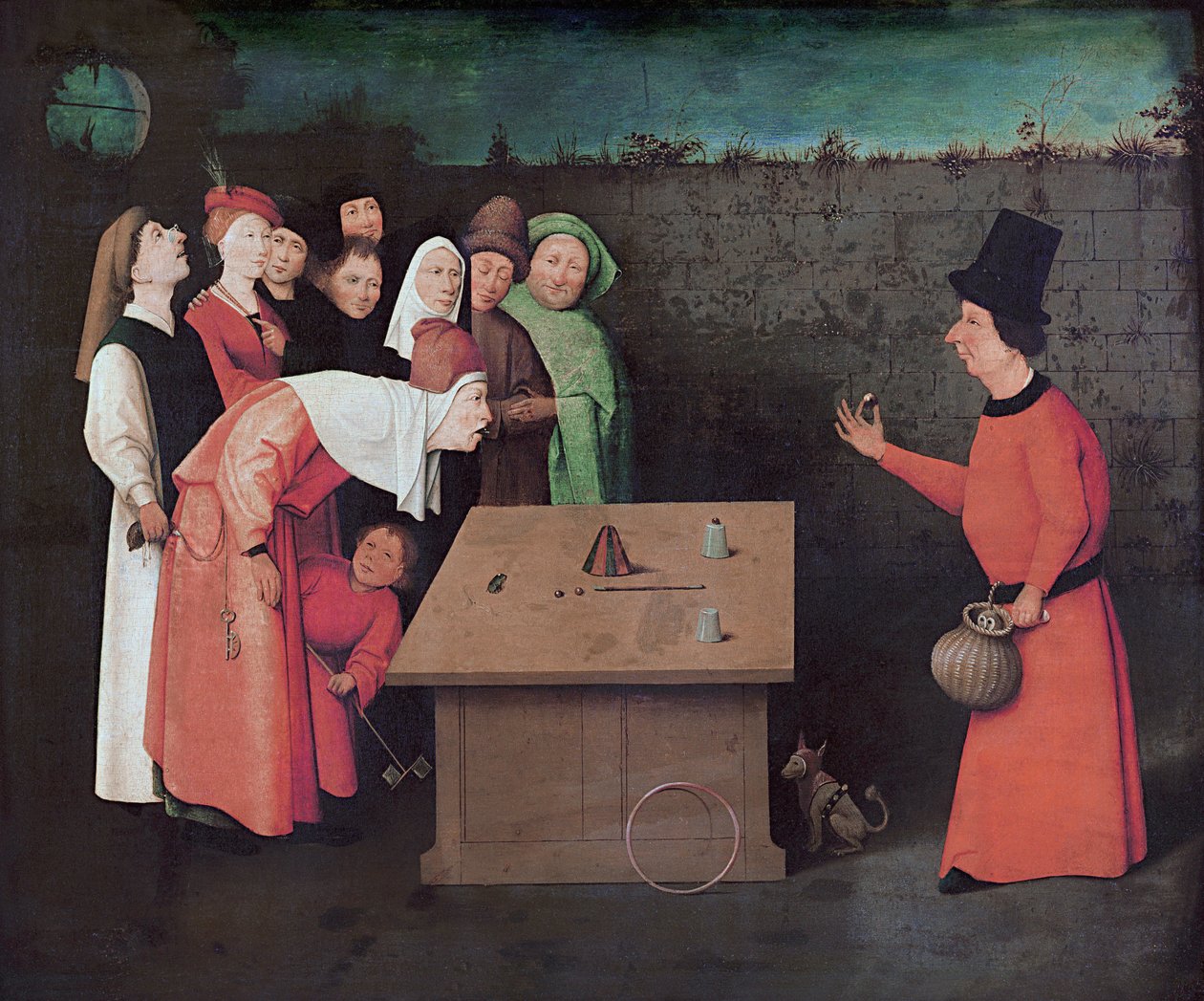 Zaklinacz autorstwa Hieronymus Bosch