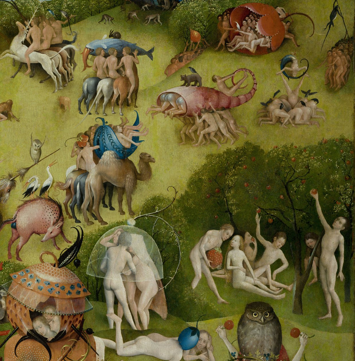Ogród rozkoszy ziemskich, 1490-1500 autorstwa Hieronymus Bosch