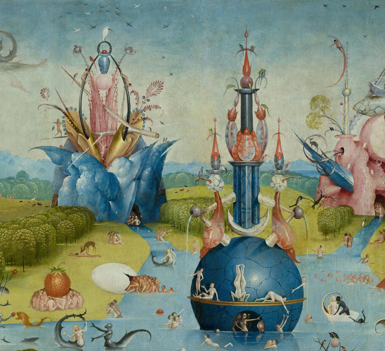 Ogród rozkoszy ziemskich, 1490-1500 autorstwa Hieronymus Bosch