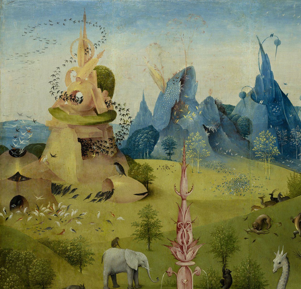 Ogród rozkoszy ziemskich, 1490-1500 autorstwa Hieronymus Bosch
