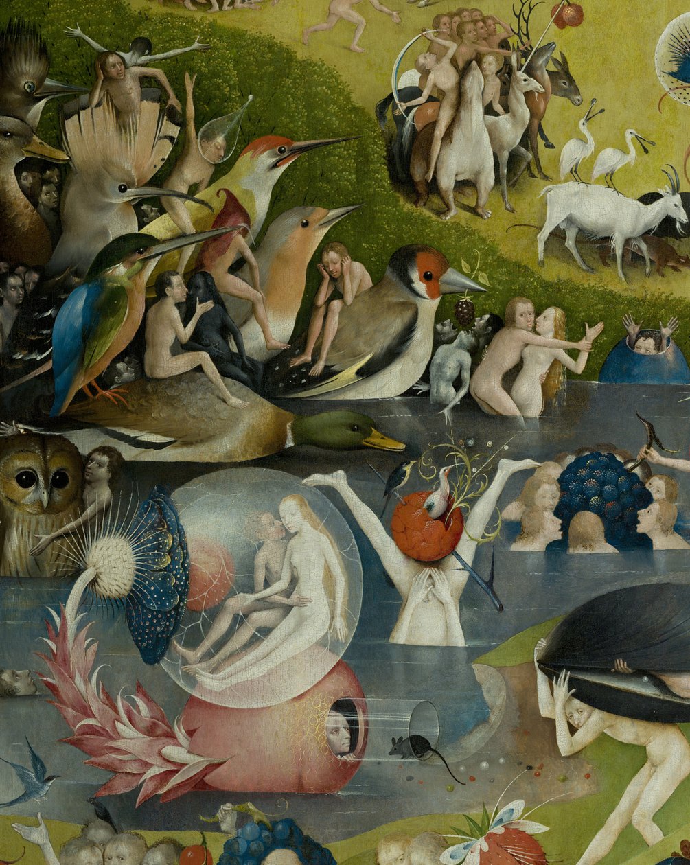 Ogród rozkoszy ziemskich, 1490-1500 autorstwa Hieronymus Bosch