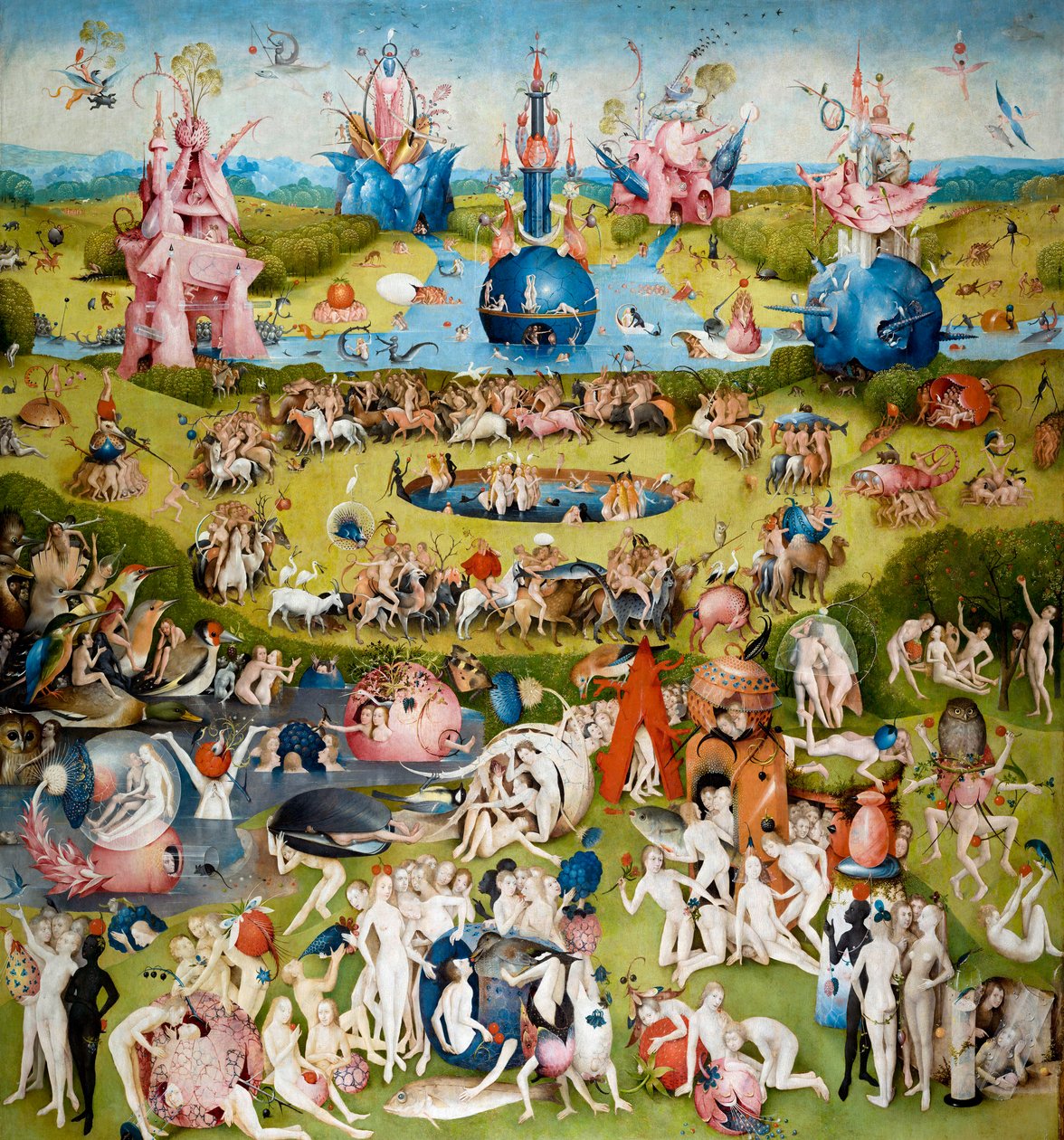 Ogród rozkoszy ziemskich Panel centralny, ok. godz. 1500 autorstwa Hieronymus Bosch