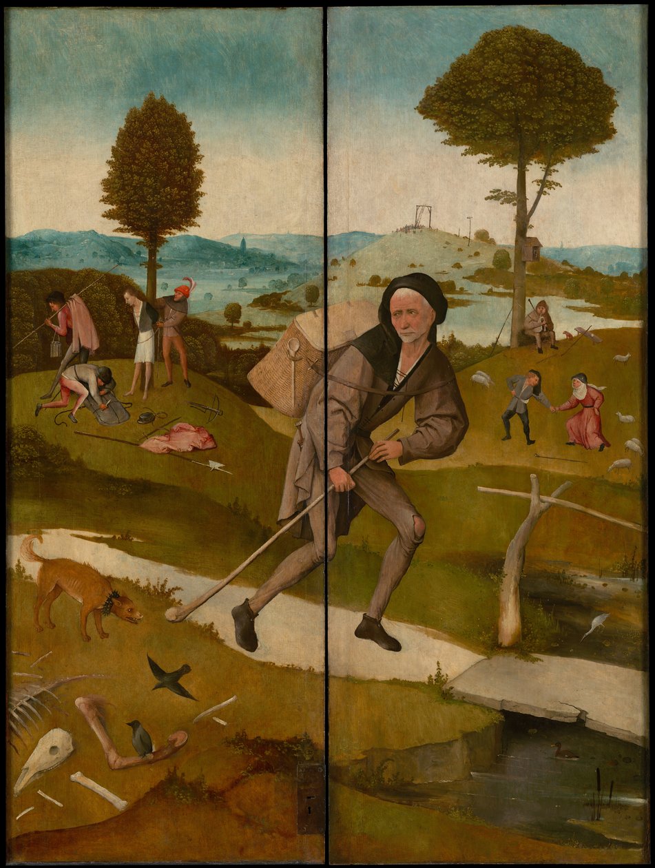 Tryptyk Haywaina, ok. 1516 r. (z zewnątrz) autorstwa Hieronymus Bosch
