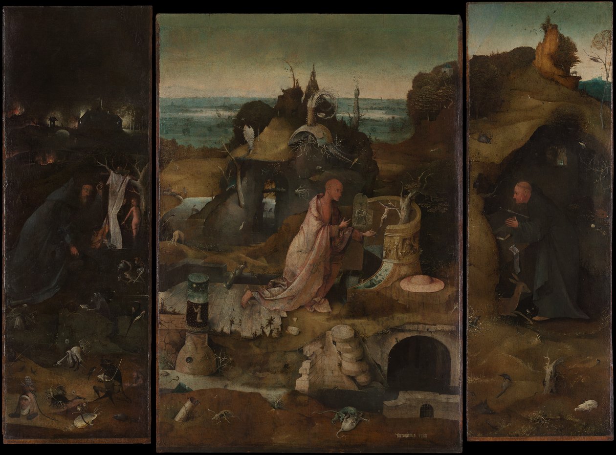 Święci pustelnicy, ok. 1493 r. autorstwa Hieronymus Bosch