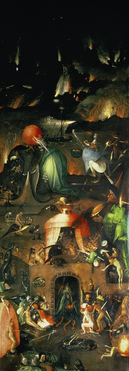 Sąd Ostateczny (ołtarz): wnętrze prawego skrzydła autorstwa Hieronymus Bosch