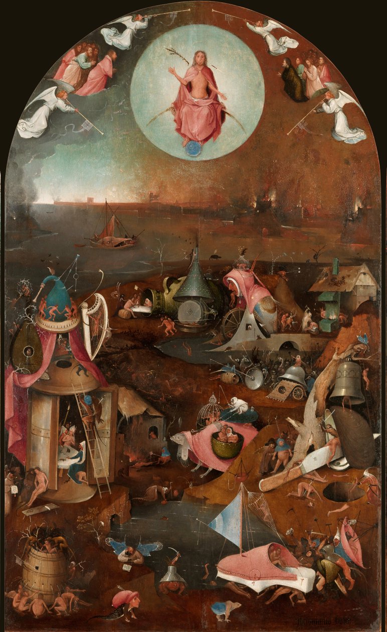 Tryptyk Sądu Ostatecznego, panel środkowy, ok. 1490-1510. autorstwa Hieronymus Bosch