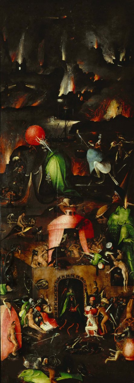Tryptyk Sądu Ostatecznego, prawy panel, ok. 1485. autorstwa Hieronymus Bosch