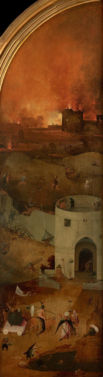 Tryptyk Sądu Ostatecznego, prawy panel, ok. 1490-1510. autorstwa Hieronymus Bosch