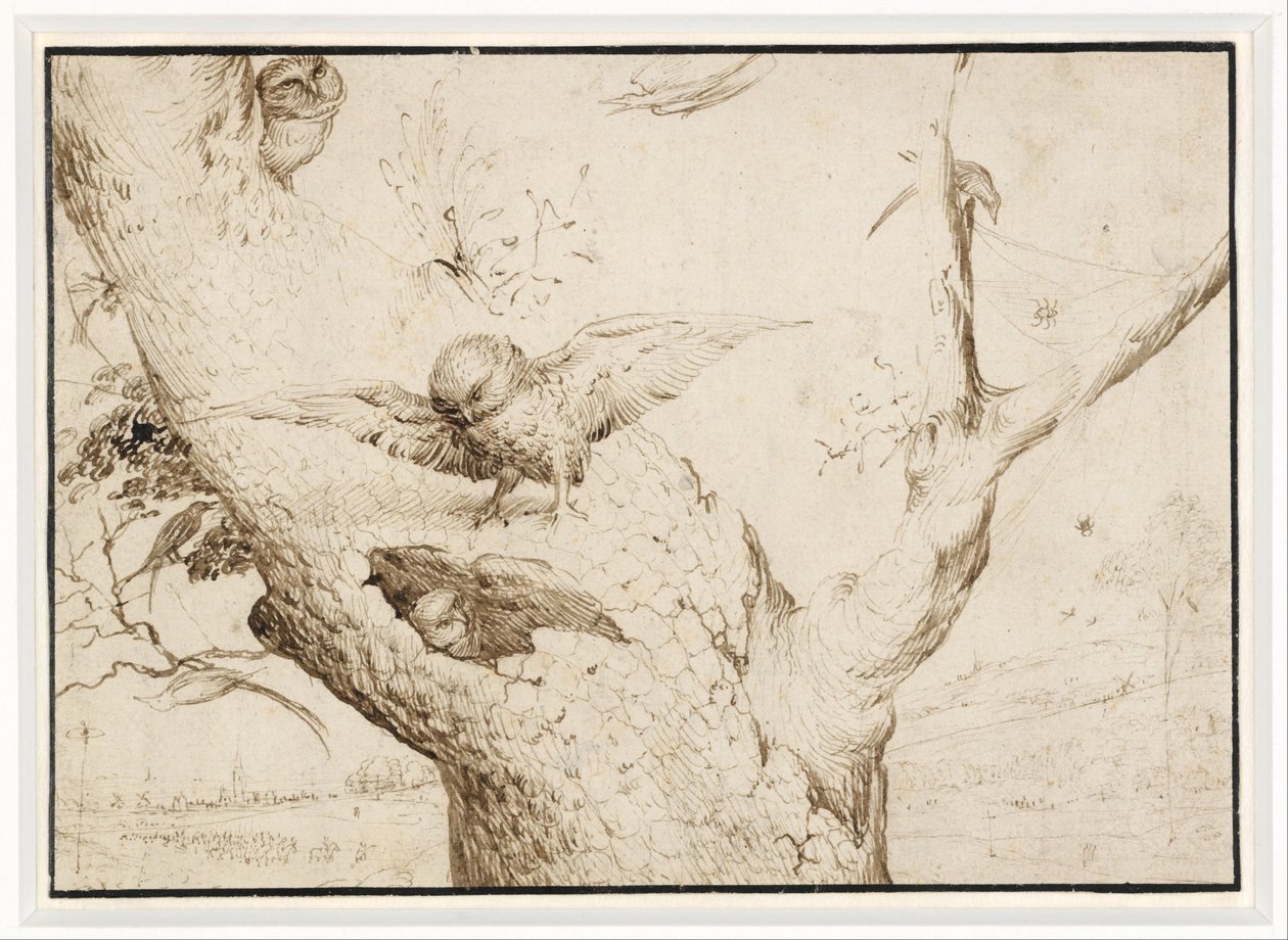 Gniazdo sowy autorstwa Hieronymus Bosch