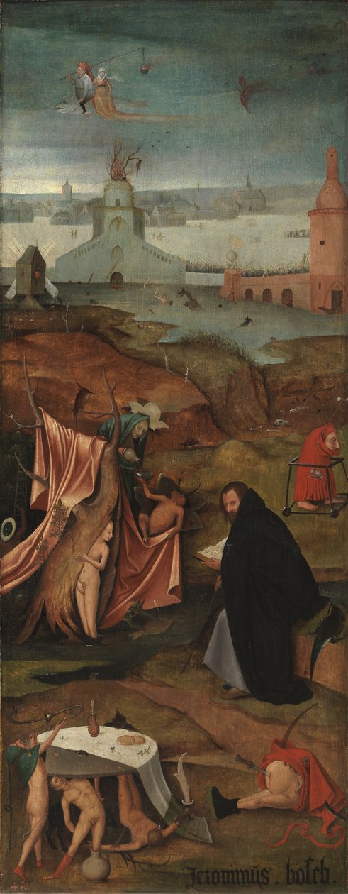 Kuszenie św. Antoniego autorstwa Hieronymus Bosch