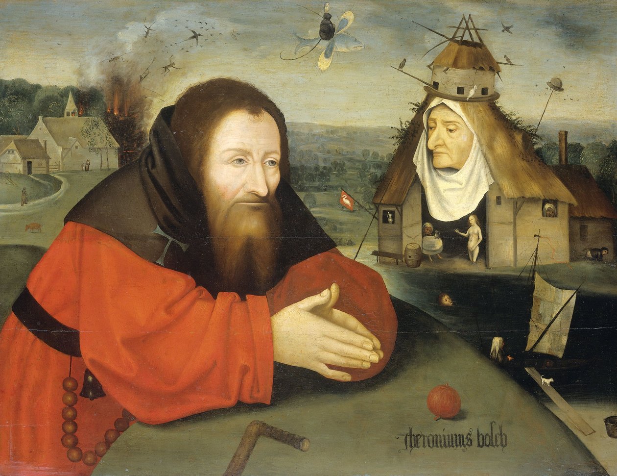 Kuszenie św. Antoniego, ok. godz. 1550-1600 autorstwa Hieronymus Bosch