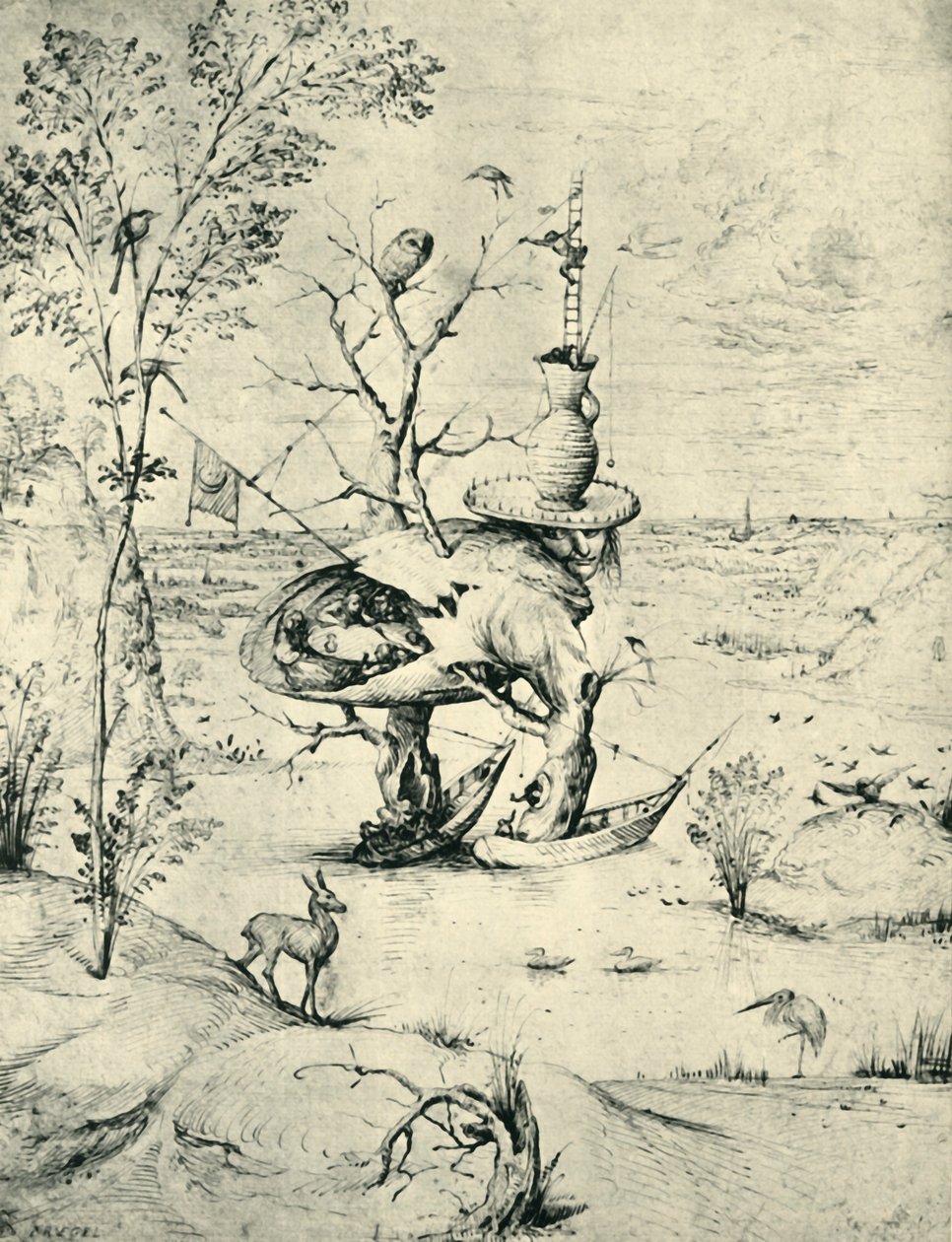 Człowiek-drzewo, ok. 1505, 1943. autorstwa Hieronymus Bosch