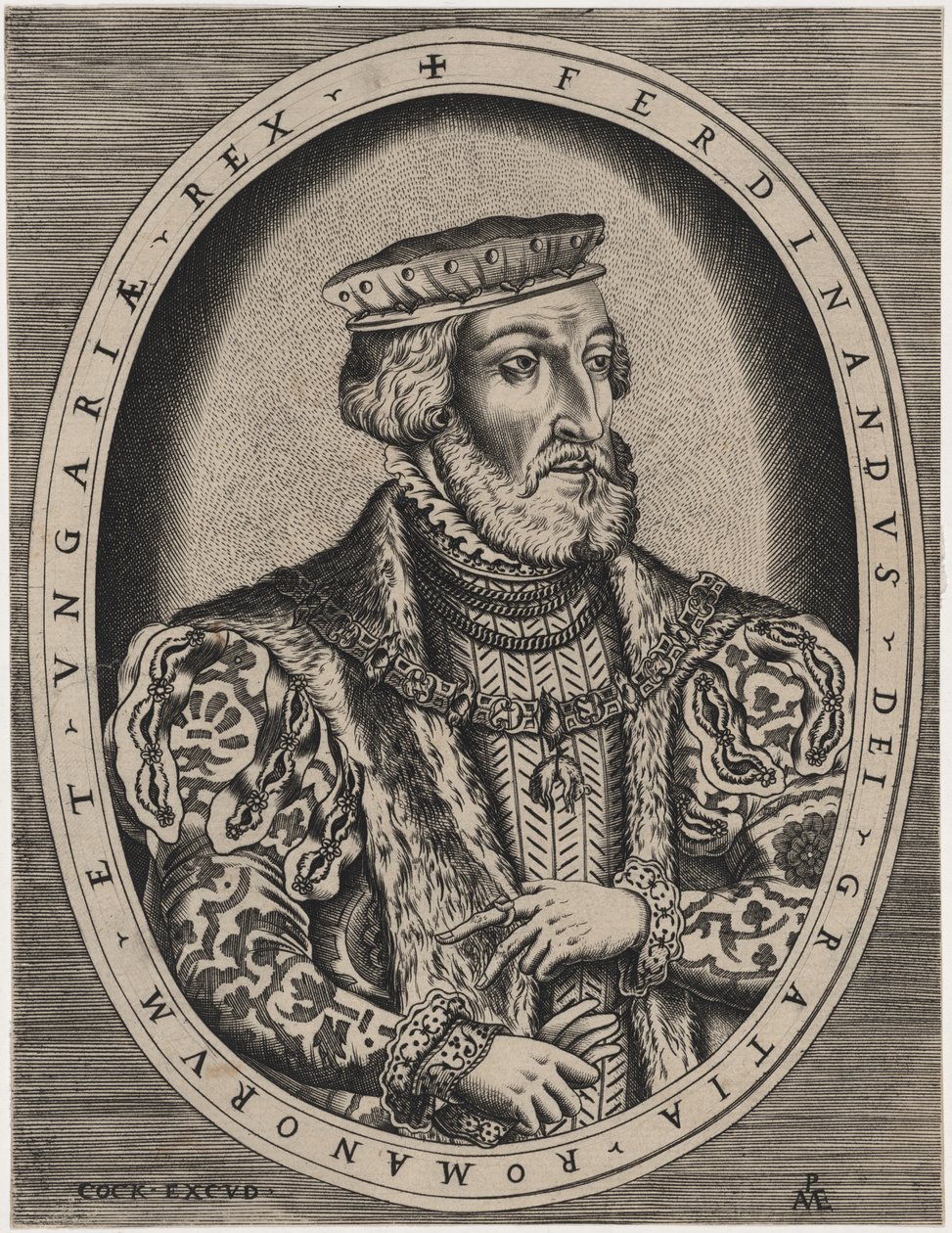 Ferdynand I., cesarz rzymski autorstwa Hieronymus Cock