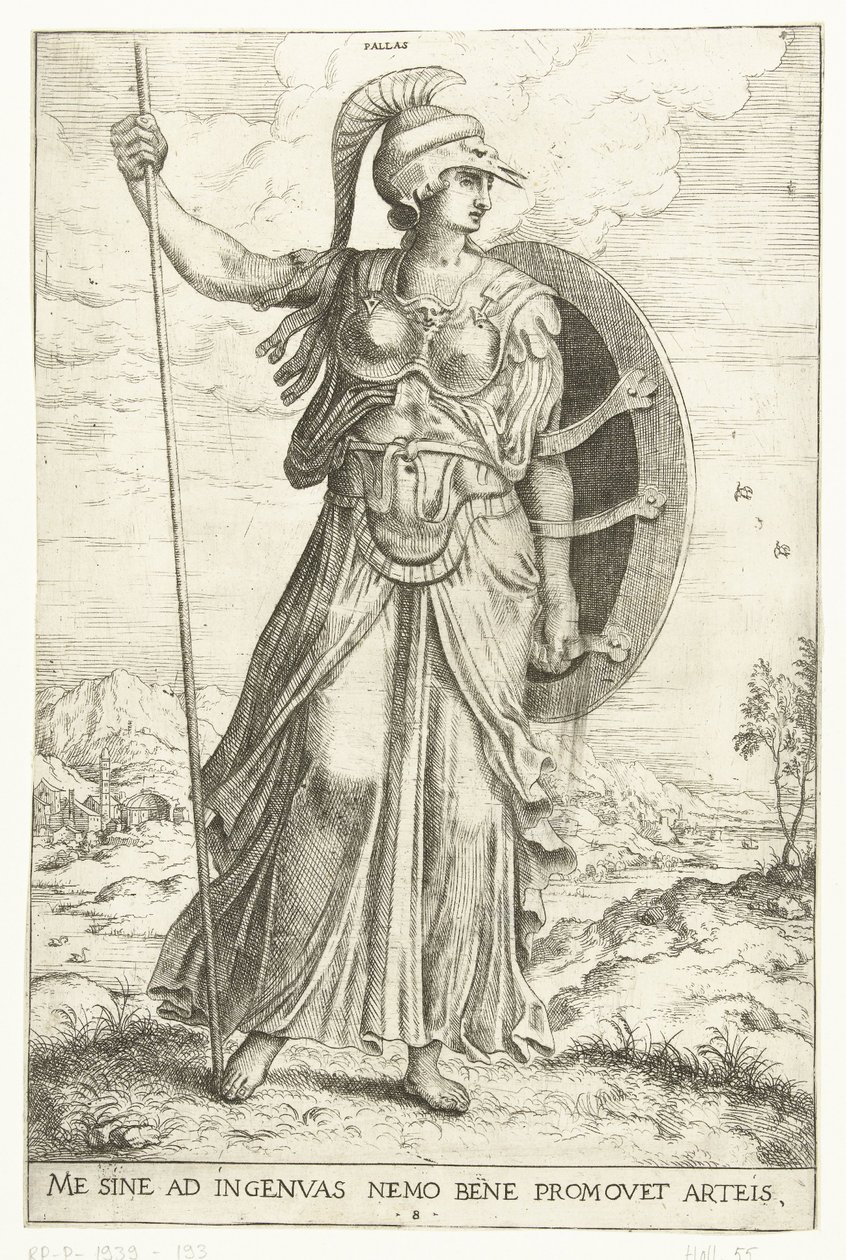 Minerva autorstwa Hieronymus Cock