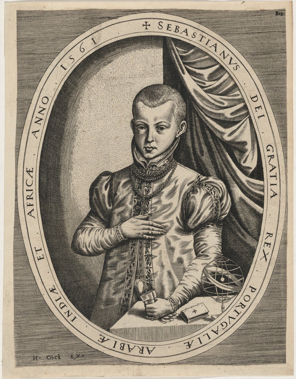 Sebastian, król Portugalii autorstwa Hieronymus Cock