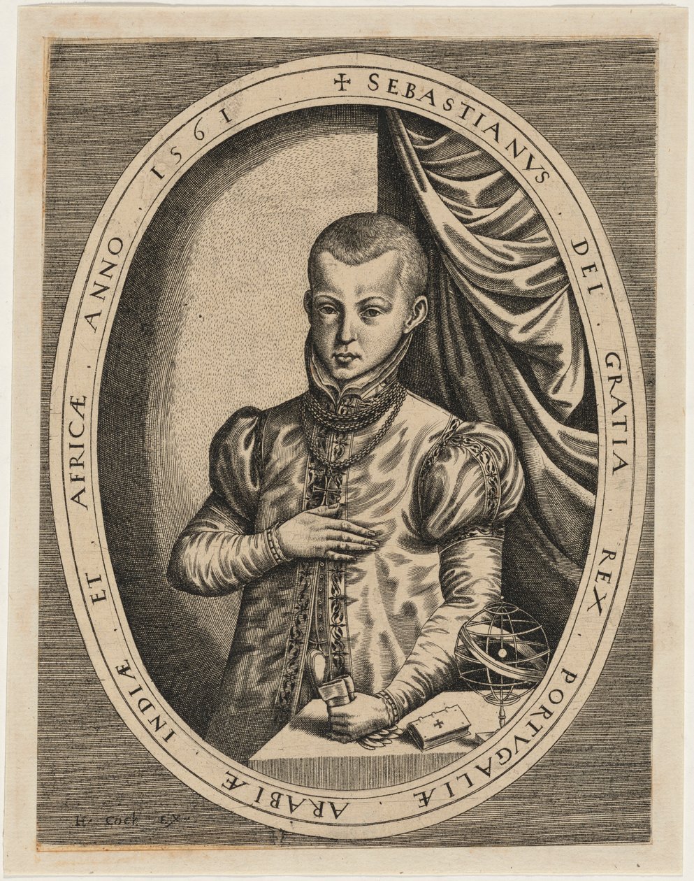 Sebastian, król Portugalii autorstwa Hieronymus Cock