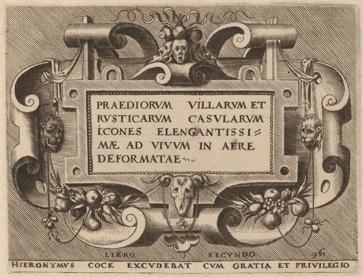 Strona tytułowa dla „Willa Farms” autorstwa Hieronymus Cock