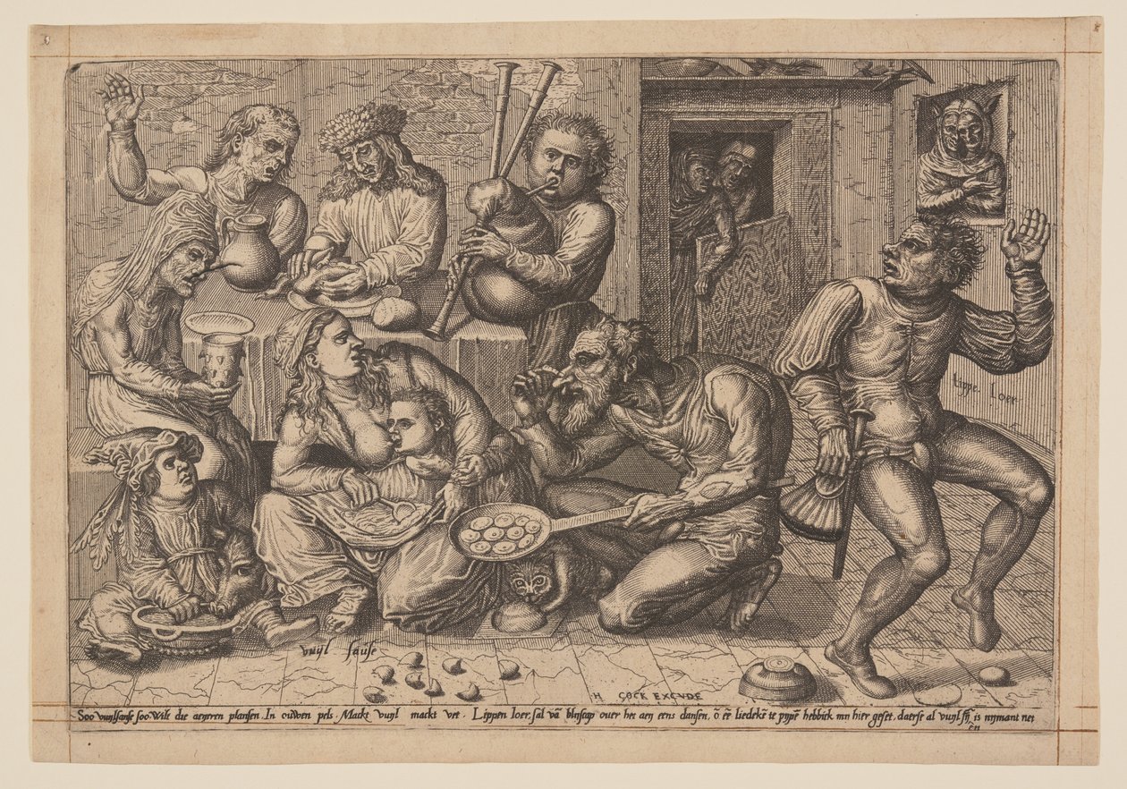 Vuyl Sause (brudny sos) autorstwa Hieronymus Cock