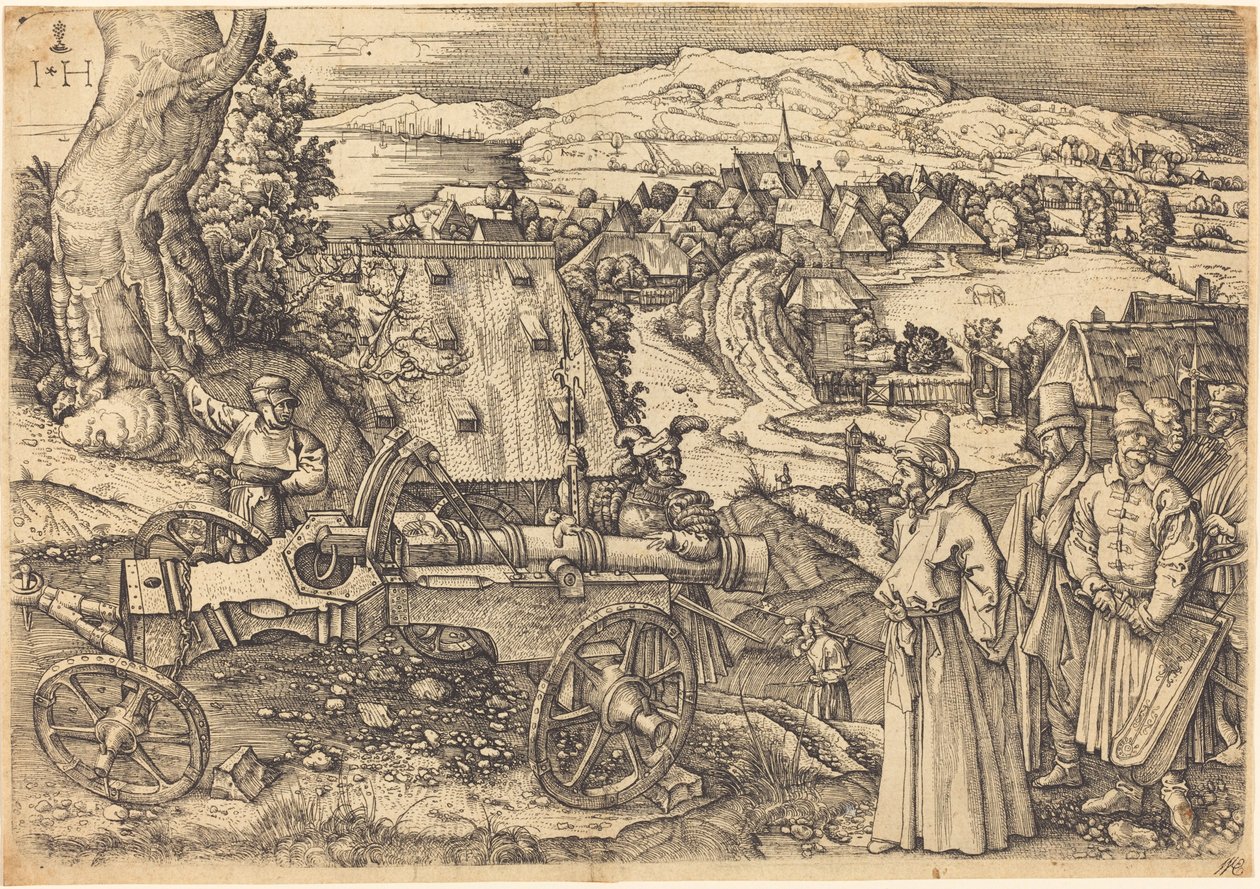 Wielka armata autorstwa Hieronymus Hopfer after Albrecht Dürer