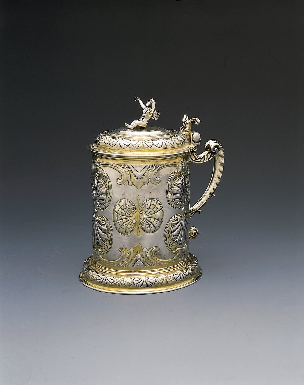 Kufel, Gdańsk, ok. 1700 (paczka srebrna złocona) autorstwa Hieronymus II Holl