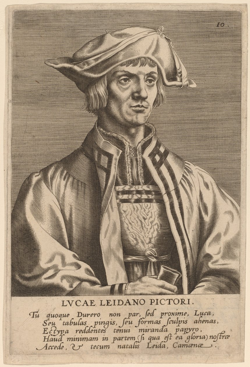 Lucas van Leyden autorstwa Hieronymus Wierix