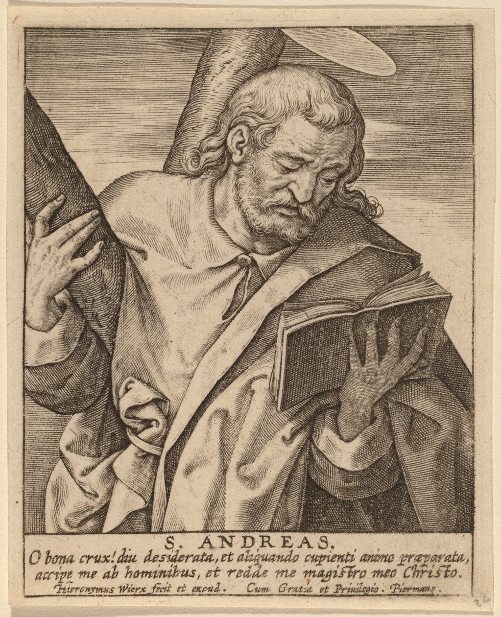 S. Andreas autorstwa Hieronymus Wierix