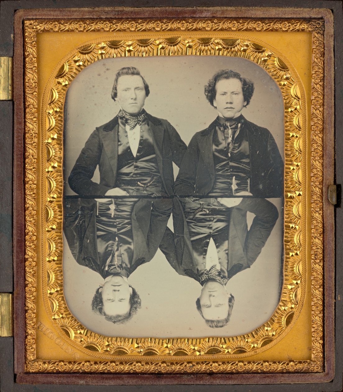 Portret dwóch mężczyzn, ok. 1850 (zdjęcie) autorstwa Higgins