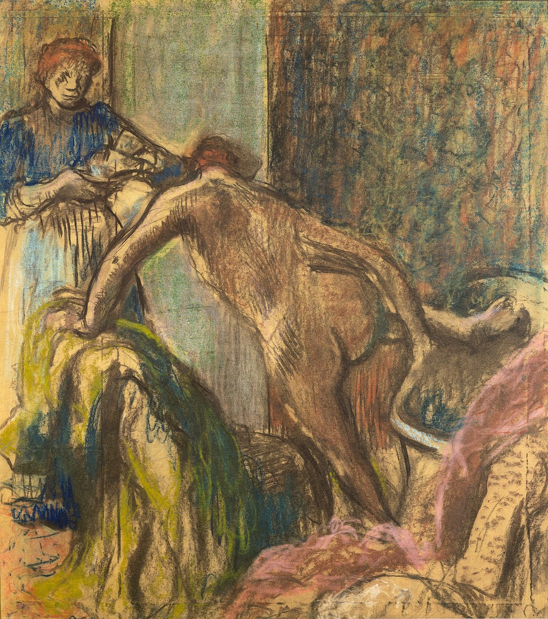 Śniadanie po kąpieli autorstwa Hilaire Germain Edgar Degas